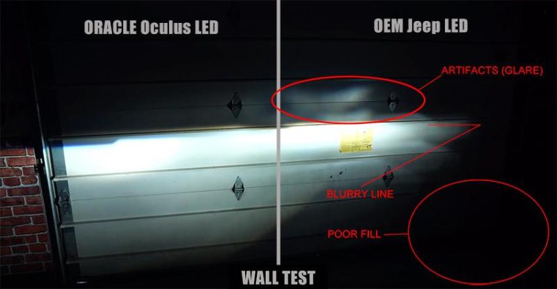Oracle Oculus Bi-LED Projector Headlights for Jeep JL/Gladiator JT - Satin Silver - 5500K NO RETURNS