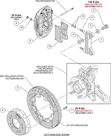 Wilwood kit front XRS6R wwe C10 alum pro spindle 12.19 rotor SRP