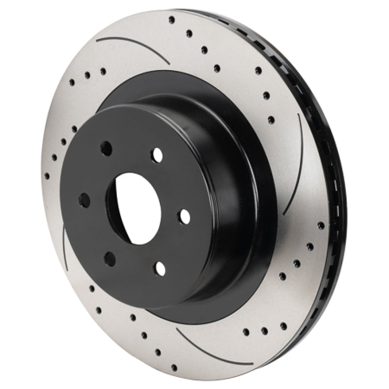 Wilwood 6x5.5 SRP Drilled Performance Rear Rotor & Hat L/H - Black