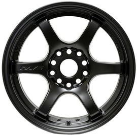 Gram Lights 57DR 15x8.0 +28 4x100 Semi Gloss Black Wheel