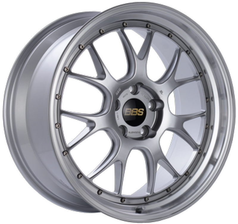 BBS LM-R 19x8.5 5x112 ET30 Diamond Silver w/ Diamond Machined Lip Wheel  - 82mm PFS/Clip Required