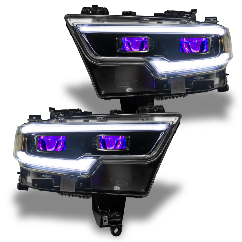 Oracle 19-21 RAM 1500 RGB Headlight Demon Eye Kit - LED Projector - w/o Controller NO RETURNS