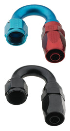 Fragola -4AN x 180 Degree Pro-Flow Hose End - Blue/Red