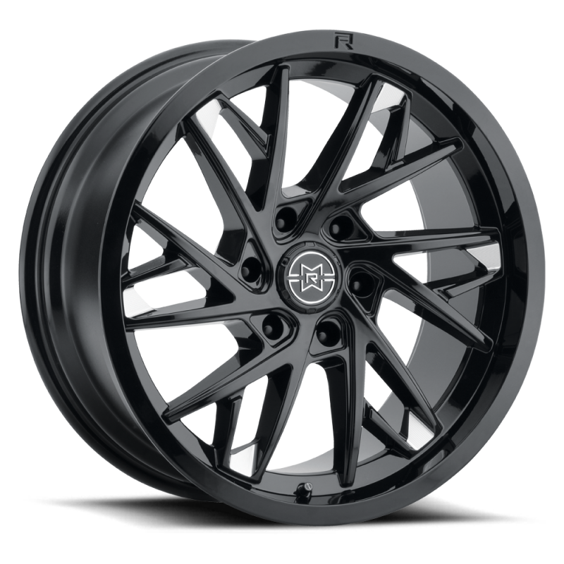 Method Raised MR801 22x9 / 6x5.5 BP / 20mm Offset / 106.25mm Bore - Gloss Black Milled Wheel