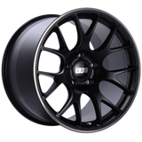 BBS CH-R 19x8.5 5x112 ET40 Satin Black Polished Rim Protector Wheel -82mm PFS/Clip Required