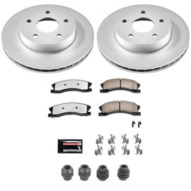 Power Stop 99-04 Jeep Grand Cherokee Front Z36 Coated Truck & Tow Brake Kit