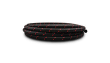 Load image into Gallery viewer, Vibrant -4 AN Two-Tone Black/Red Nylon Braided Flex Hose (5 foot roll)