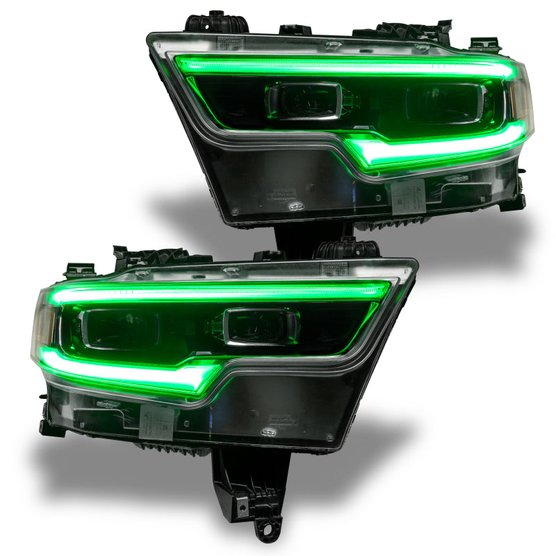 Oracle 19-21 RAM 1500 Projector LED Headlight DRL Kit - RGBW+A w/ BC1 Controller NO RETURNS
