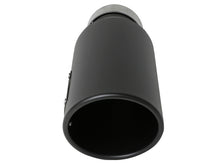 Load image into Gallery viewer, aFe MACH Force-Xp 304 Stainless Steel Clamp-on Exhaust Tip Black 3in Inletx4-1/2in Outletx12in L