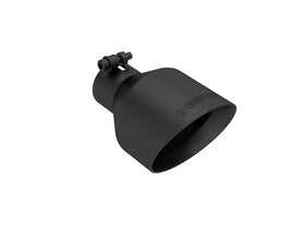 MBRP Black-Coated Tip 2.5in ID, 5in OD Out, 8in Length, Angle Cut, Dual Wall