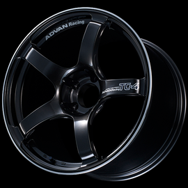 Advan TC4 18x9 +53 5x120 Racing Black Gunmetallic and Ring Wheel