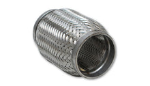 Load image into Gallery viewer, Vibrant SS Flex Coupling with Inner Braid Liner 2.25in inlet/outlet x 6in flex length