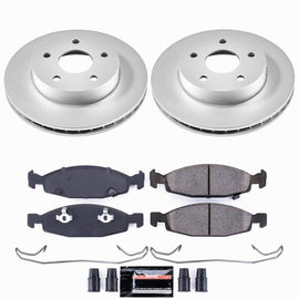 Power Stop 99-02 Jeep Grand Cherokee Front Z23 Coated Brake Kit
