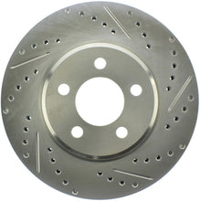 Load image into Gallery viewer, StopTech Select Sport 06-17 Dodge Charger/14-17 Chrysler 300 Slotted &amp; Drilled Front Left Rotor