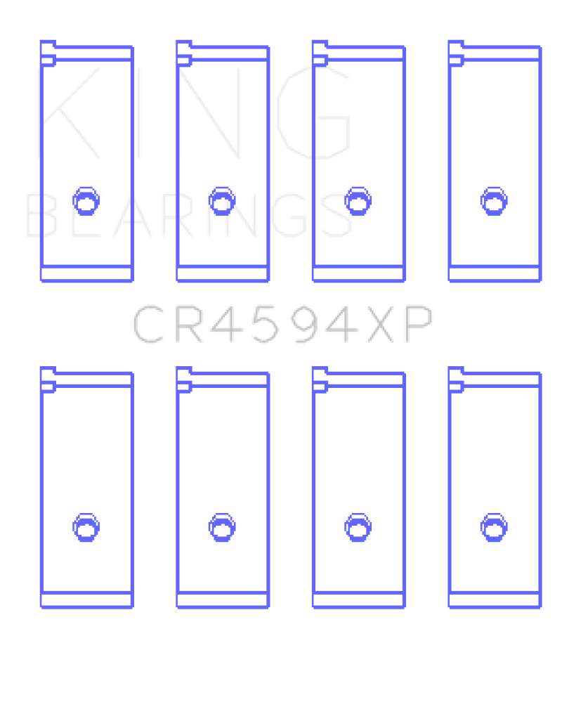 King Engine Bearings Suzuki M16A (Size .026) Connecting Rod Bearings (Set of 4)