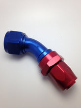 Load image into Gallery viewer, Fragola -16AN Fem x -12AN Hose 30 Degree Reducing Hose End - Blue/Red
