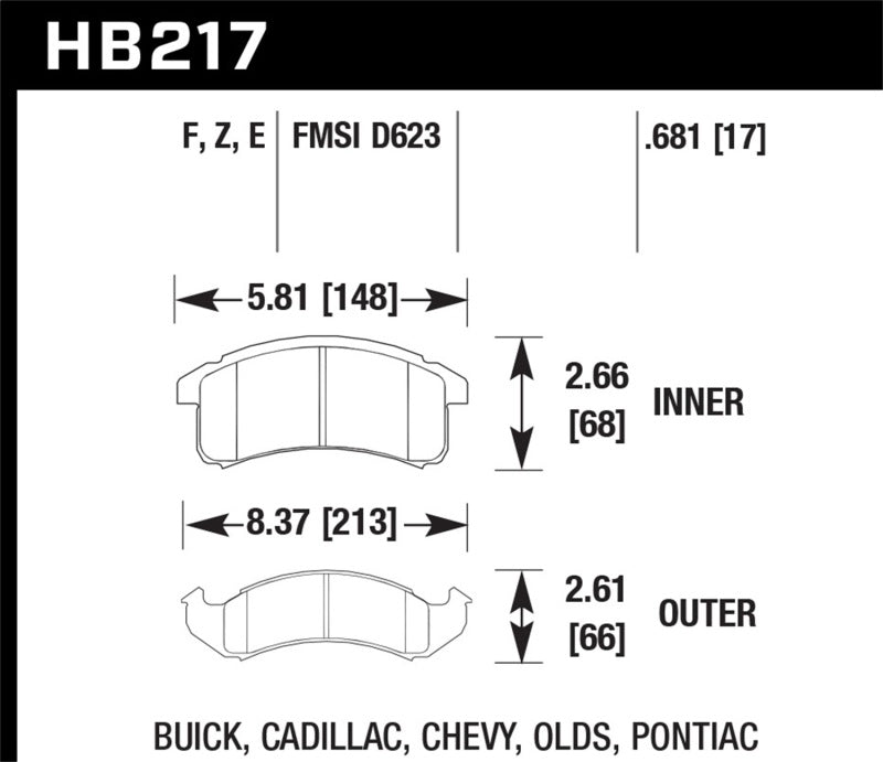 Hawk HPS Street Brake Pads