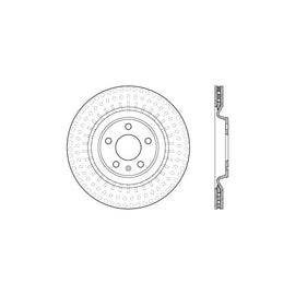 Stoptech 10-19 Audi S4 Premium Rear CryoStop Brake Rotor