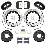 Wilwood 99-02 Nissan Skyline Superlite 6R Front BBK w/ 14.00in D/S Rotors & Flexlines - Black