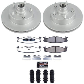 Power Stop 94-01 Ford E-150 Econoline Front Z36 Coated Truck & Tow Brake Kit