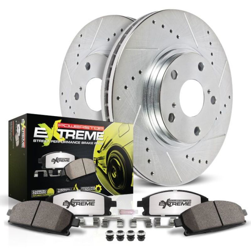 Power Stop 16-18 BMW X5 Rear Z26 Street Warrior Brake Kit