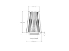 Load image into Gallery viewer, aFe POWER Universal Clamp-On Air Filter / D2 Dura-Dry Media 2-1/2in F x 5in B x 3-1/2in T x 7inH