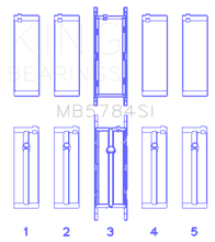 Load image into Gallery viewer, King Engine Bearings 13-15 BMW 320i Main Bearing Set