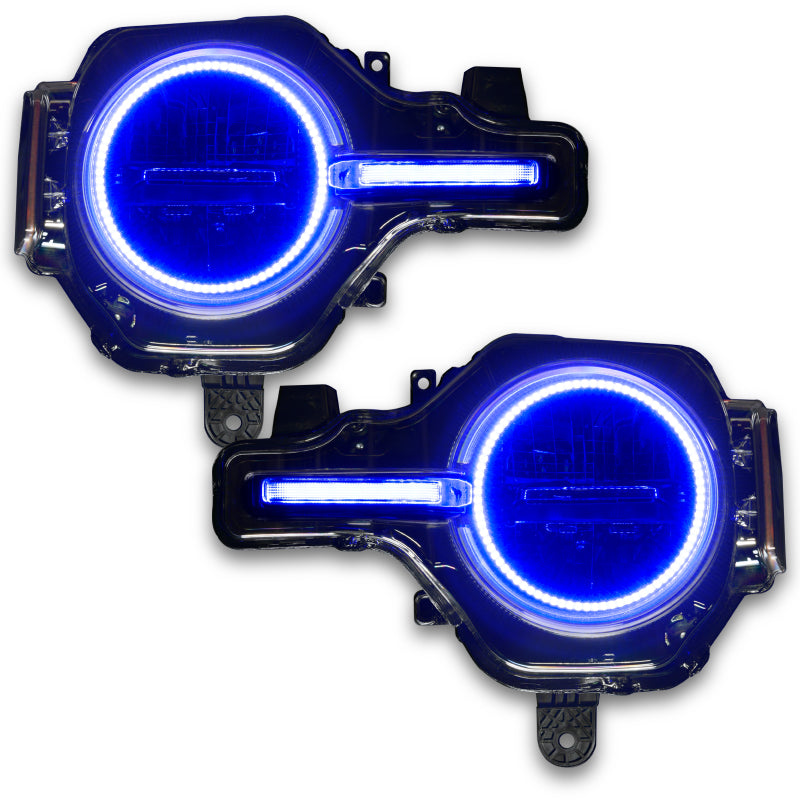 Oracle 21-22 Ford Bronco Headlight Halo Kit w/DRL Bar - Base Headlights -w/RF Controller NO RETURNS