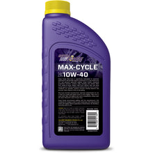 Load image into Gallery viewer, Royal Purple Max-Cycle Synthetic 10W40 Motorcycle Oil - 1 Quart