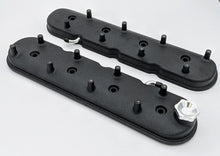 Load image into Gallery viewer, Granatelli 96-22 GM LS Standard Height Valve Cover w/Angled Coil Mount - Blk Wrinkle (Pair)