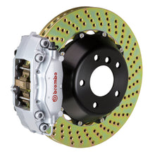 Load image into Gallery viewer, Brembo 01-06 M3 Rear GT BBK 4 Piston Cast 345x28 2pc Rotor Drilled-Silver