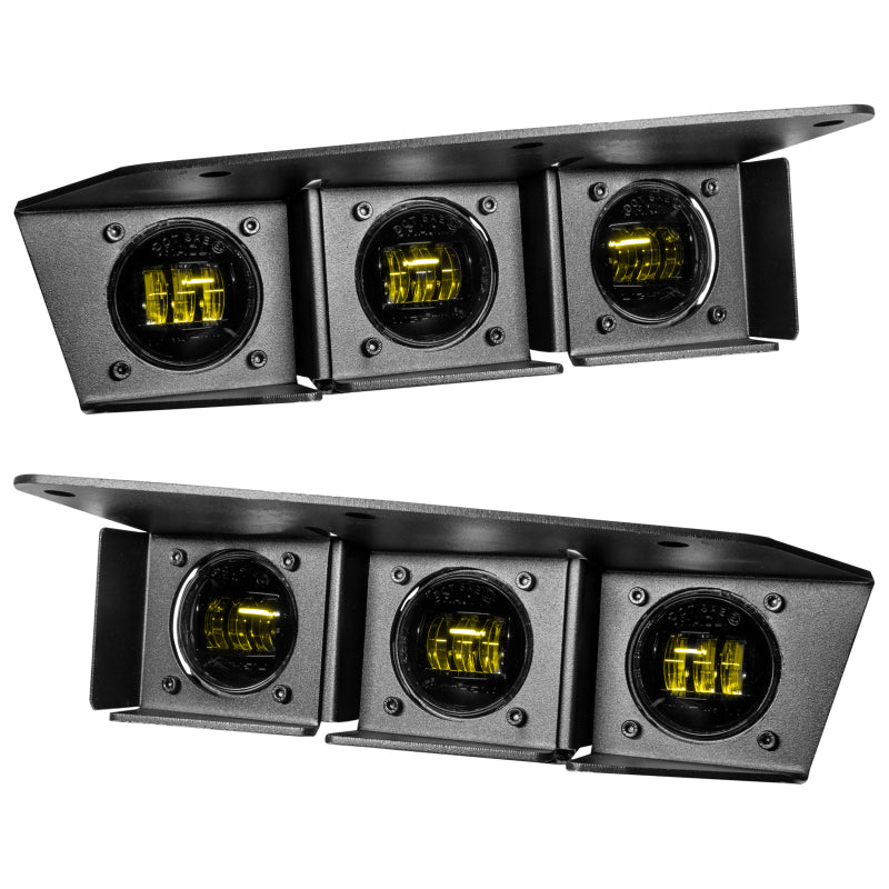 ORACLE Lighting 21-22 Ford Bronco Triple LED Fog Light Kit for Steel Bumper - Yellow NO RETURNS