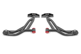 BMR 10-14 Ford Mustang / Shelby GT500 Non-Adj. Lower A-Arms (Poly/Delrin) - Black Hammertone