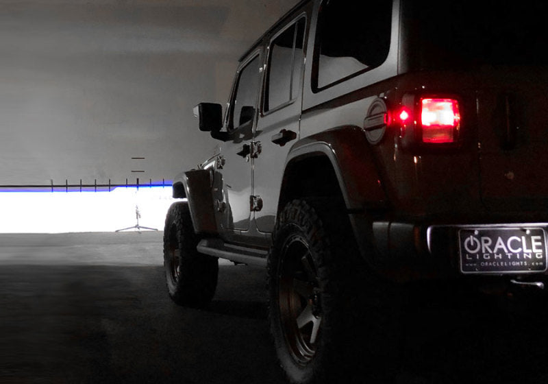 Oracle Oculus Bi-LED Projector Headlights for Jeep JL/Gladiator JT - Satin Silver - 5500K NO RETURNS
