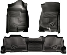 Load image into Gallery viewer, Husky Liners 07-13 GM Escalade ESV/Avalanche/Suburban WeatherBeater Black Front/2nd Row Floor Liners