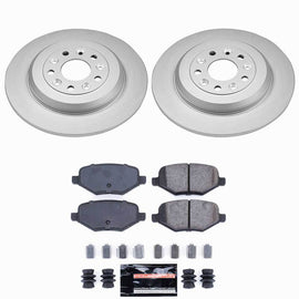 Power Stop 13-14 Ford Edge Rear Z23 Coated Brake Kit
