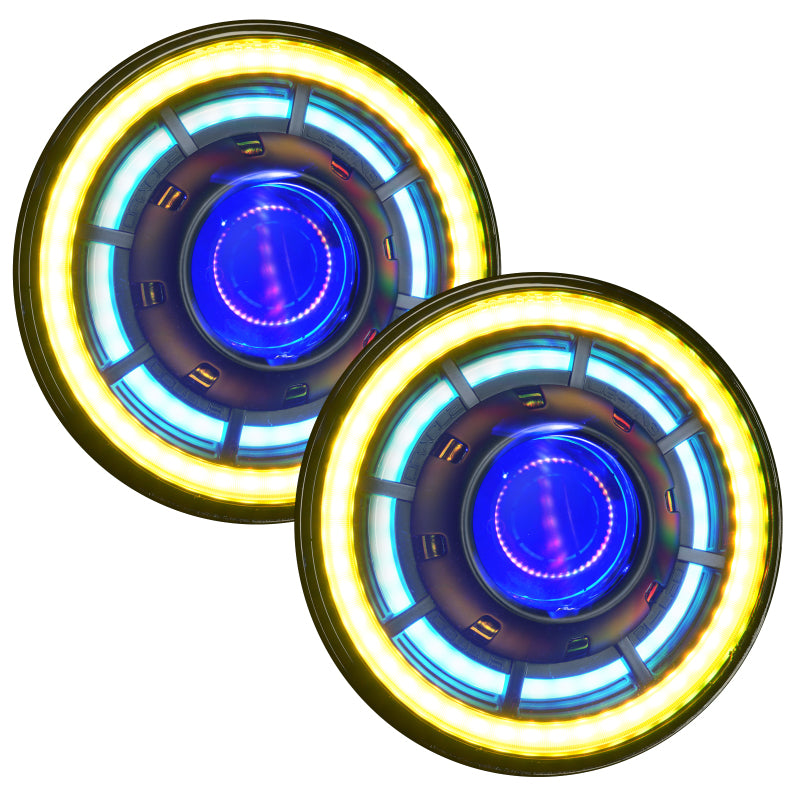 Oracle Oculus 7in ColorSHIFT Bi-LED Projector Headlights for Jeep Wrangler JK NO RETURNS