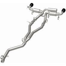 Load image into Gallery viewer, MagnaFlow 2020+ Toyota Supra SPEQ Series Cat-Back Performance Exhaust System w/ Black Chrome Tips