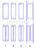 King Engine Bearings Nissan VG20E/VG20DET V6 (Size STD) Main Bearing Set