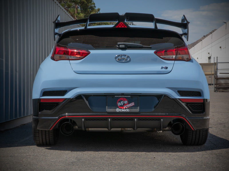 aFe Hyundai Veloster N 21-22 L4-2.0L (t) Takeda Cat-Back Exhaust System- Black Tips