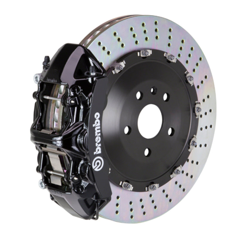 Brembo 01-04 Murcielago (L147) Front GT BBK 6 Piston Cast 405x34 2pc Rotor Drilled-Black