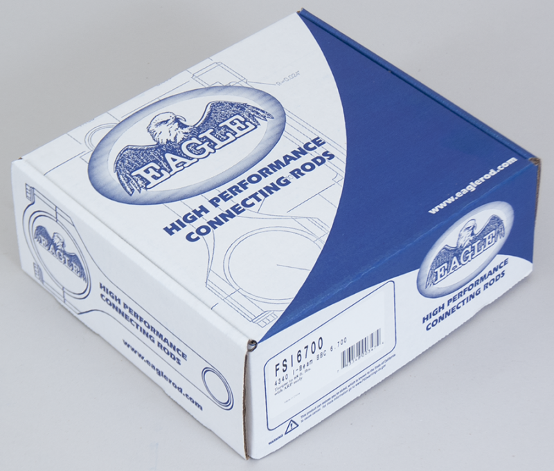 Eagle Chevrolet 6.700in Forged 4340 Steel I-Beam Connecting Rods - Set of 8