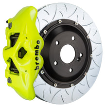 Load image into Gallery viewer, Brembo 15-17 F150 (Excl. Raptor) Rr GT BBK 4 Pist Cast 380x28 2pc Rotor Slotted Type3- Fluo. Yellow