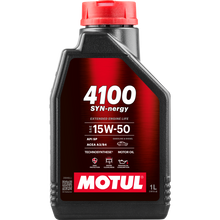 Load image into Gallery viewer, Motul 1L Engine Oil 4100 SYN-nergy 15W50