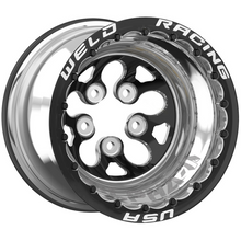 Load image into Gallery viewer, Weld Alpha-1 15x10 / 5x4.5 BP / 3in. BS Black Wheel - Black Single Beadlock MT