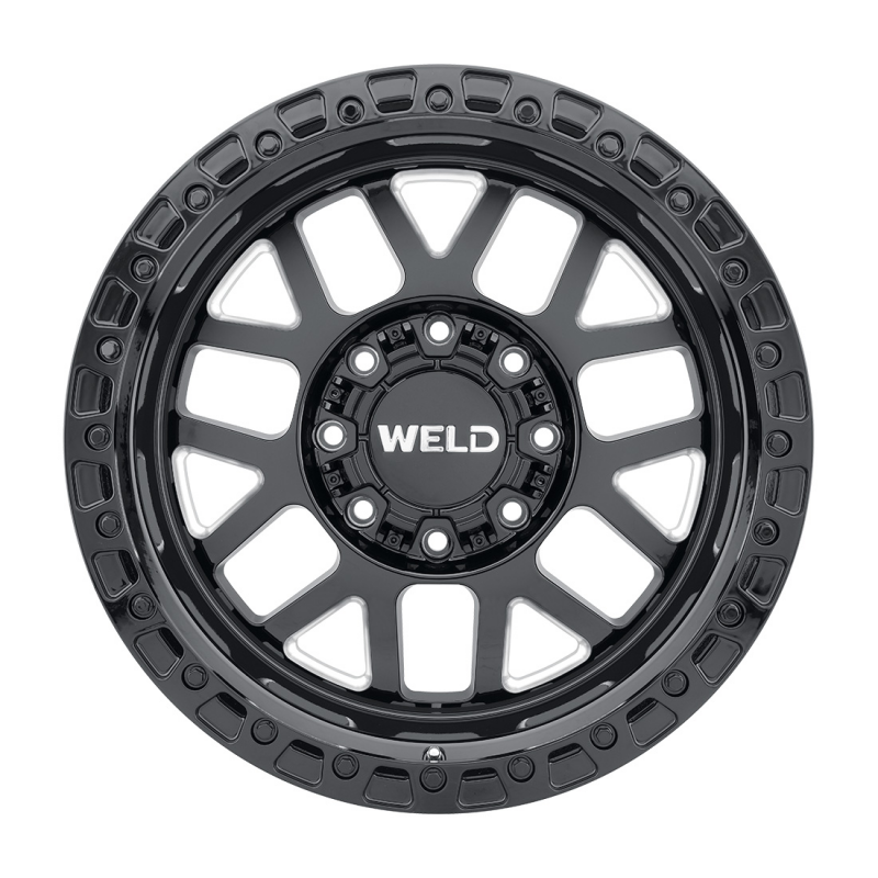 Weld Cinch 20x10 / 8x165.1 / 4.75 BS / 125.1 HB - Gloss Black Milled - Non-BL Wheel