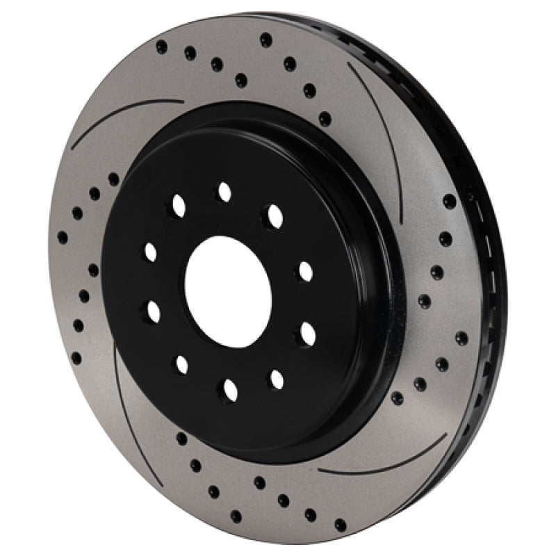 Wilwood SRP Drilled & Slotted Performance Rotor - Right Hand Side - Black Electro Coat
