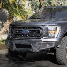 Load image into Gallery viewer, Go Rhino 21-23 Ford F-150 (4dr) Element Front Bumper w/ Fixed Light Bar Mount - Tex. Blk