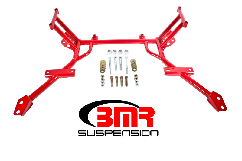 BMR 05-10 S197 Mustang K-Member w/ No Motor Mounts and STD. Rack Mounts - Red