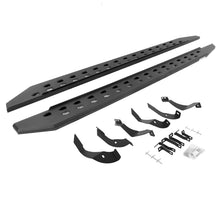 Load image into Gallery viewer, Go Rhino 15-19 GMC Sierra 2500/3500HD CC 4DR Dsl RB20 Slim Running Boards Kit(w/Brackets) - Tex. Blk